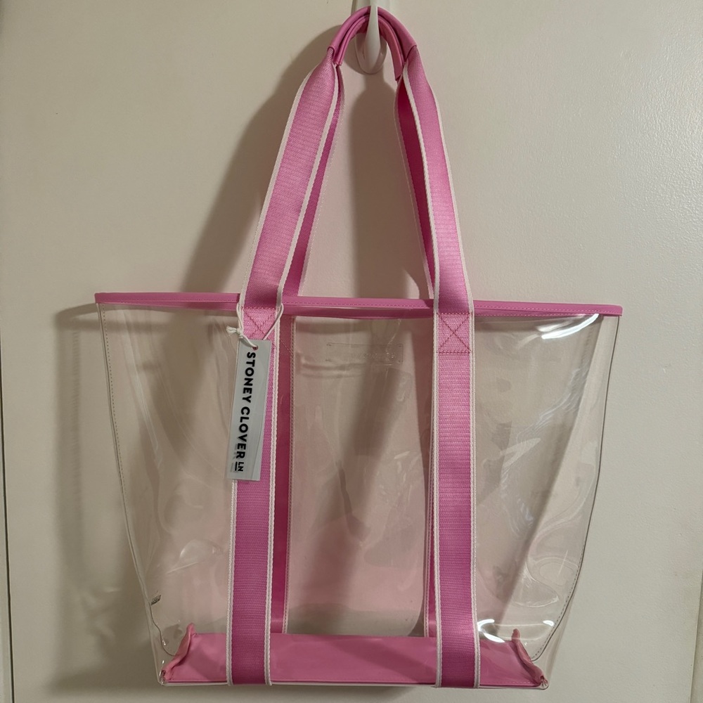 NWT - Stoney Clover Lane Clear Beach Tote - Sunset Chaser